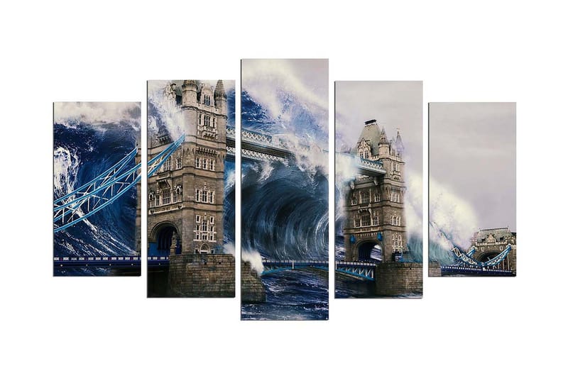 Dekorativ MDF-bilde 5 Deler - Flerfarget - Interiør - Maleri & posters - Lerretsbilder