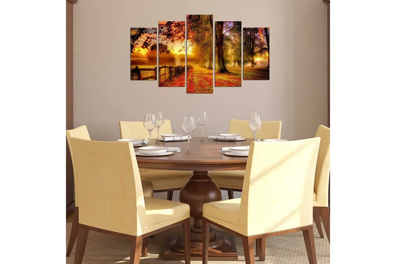 Dekorativ MDF-bilde 5 Deler - Flerfarget - Interiør - Maleri & posters - Lerretsbilder