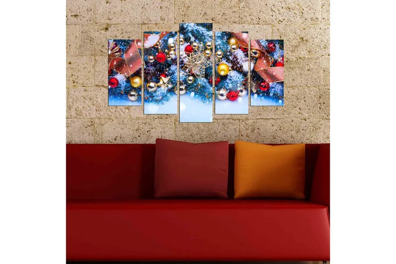 Dekorativ MDF-bilde 5 Deler - Flerfarget - Interiør - Maleri & posters - Lerretsbilder