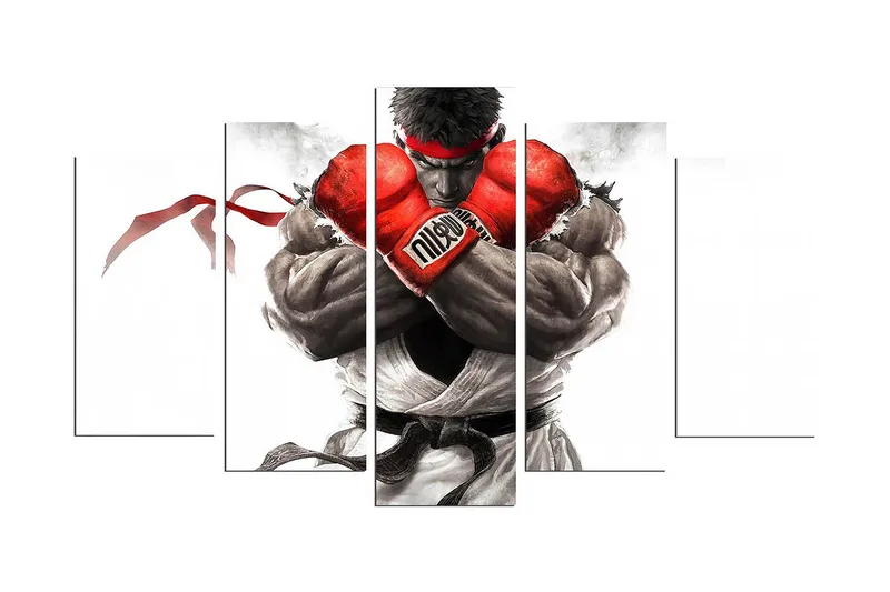 Dekorativ MDF-bilde 5 Deler - Flerfarget - Interiør - Maleri & posters - Lerretsbilder