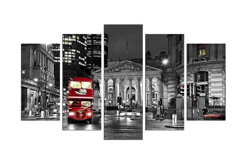 Dekorativ MDF-bilde 5 Deler - Flerfarget - Interiør - Maleri & posters - Lerretsbilder