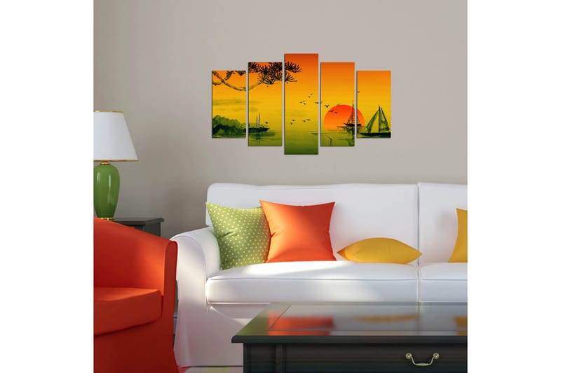 Dekorativ MDF-bilde 5 Deler - Flerfarget - Interiør - Maleri & posters - Lerretsbilder