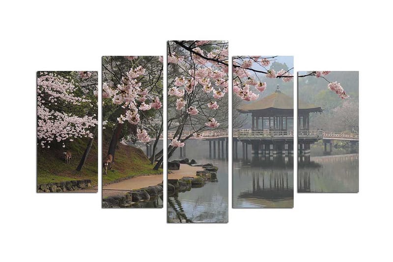 Dekorativ MDF-bilde 5 Deler, Flerfarget