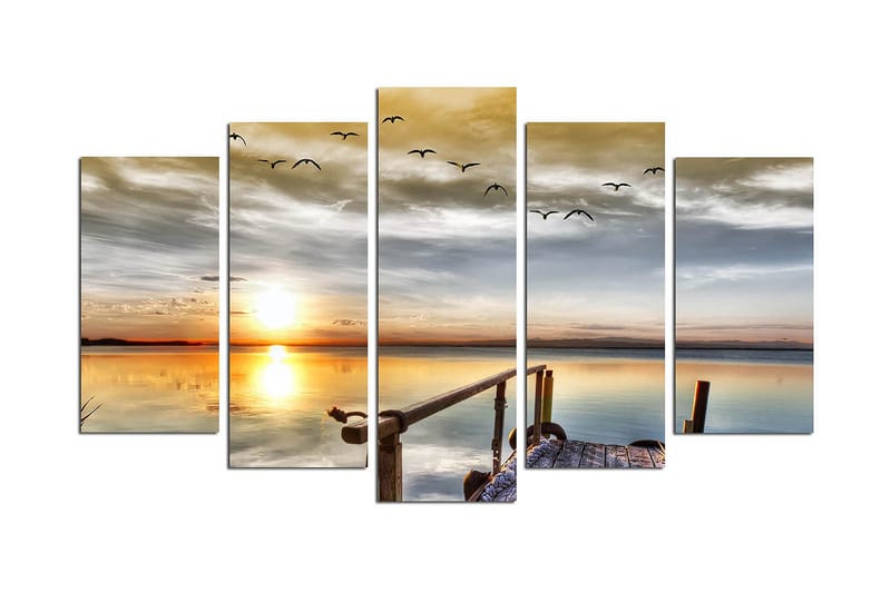 Dekorativ MDF-bilde 5 Deler - Flerfarget - Interiør - Maleri & posters - Lerretsbilder