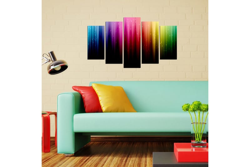 Dekorativ MDF-bilde 5 Deler - Flerfarget - Interiør - Maleri & posters - Lerretsbilder