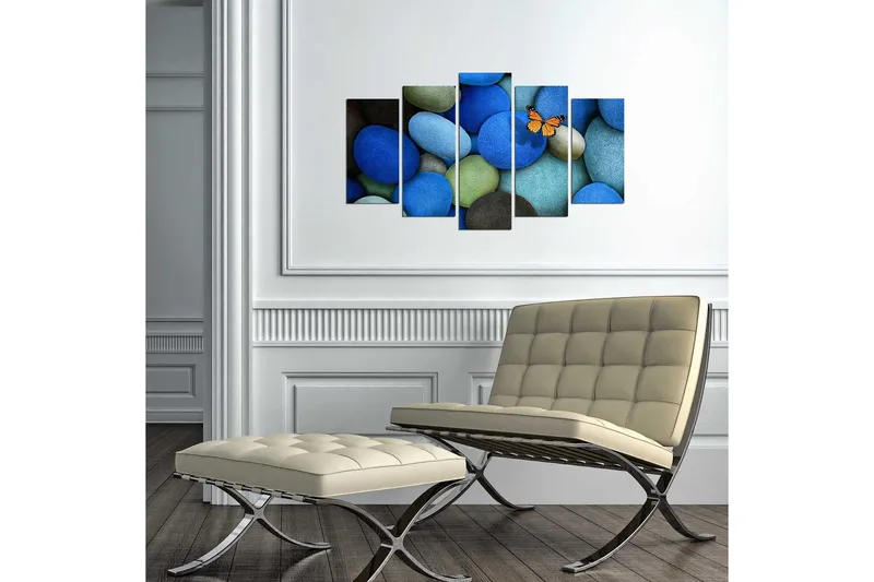 Dekorativ MDF-bilde 5 Deler - Flerfarget - Interiør - Maleri & posters - Lerretsbilder