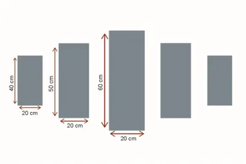 Dekorativ MDF-bilde 5 Deler - Flerfarget - Interiør - Maleri & posters - Lerretsbilder