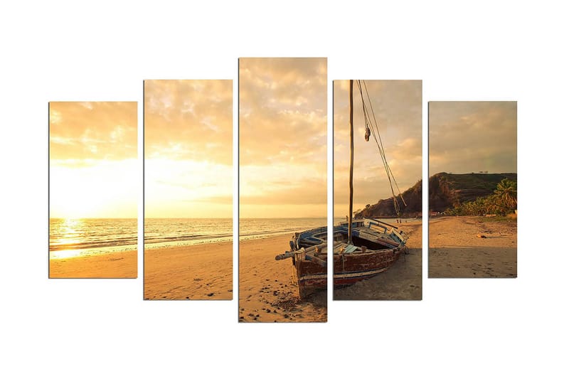 Dekorativ MDF-bilde 5 Deler, Flerfarget