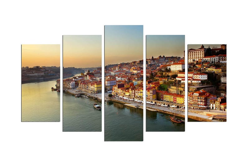 Dekorativ MDF-bilde 5 Deler - Flerfarget - Interiør - Maleri & posters - Lerretsbilder