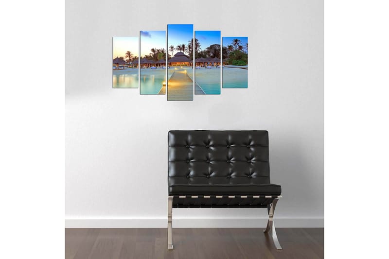 Dekorativ MDF-bilde 5 Deler - Flerfarget - Interiør - Maleri & posters - Lerretsbilder