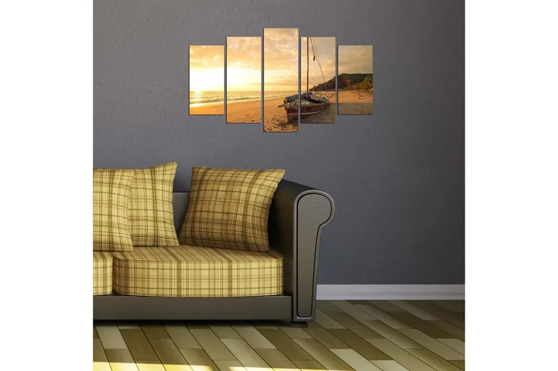 Dekorativ MDF-bilde 5 Deler - Flerfarget - Interiør - Maleri & posters - Lerretsbilder