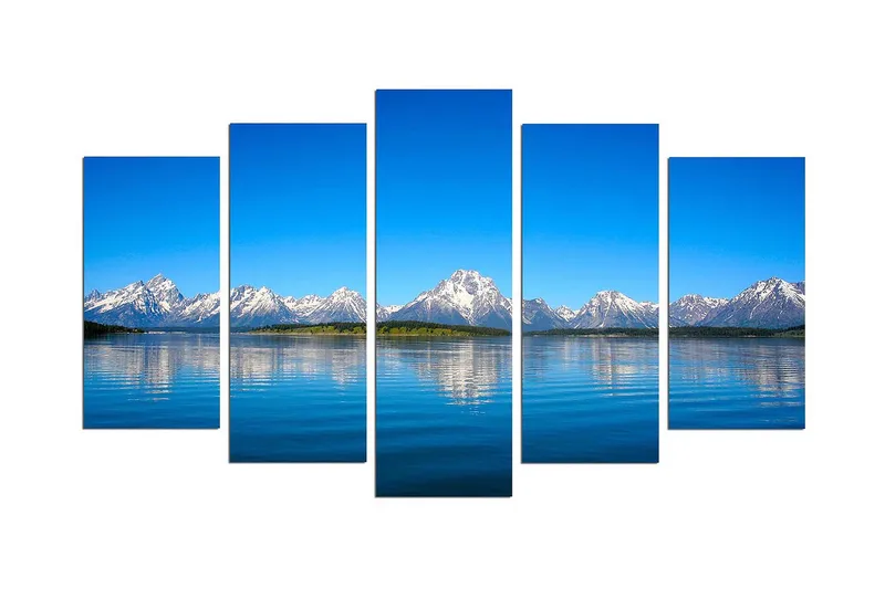 Dekorativ MDF-bilde 5 Deler, Flerfarget