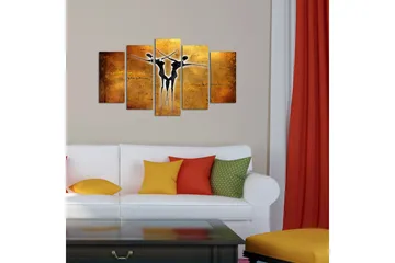 Dekorativ MDF-bilde 5 Deler - Flerfarget - Interiør - Maleri & posters - Lerretsbilder