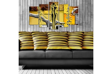 Dekorativ MDF-bilde 5 Deler - Flerfarget - Interiør - Maleri & posters - Lerretsbilder