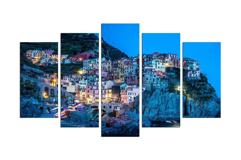 Dekorativ MDF-bilde 5 Deler - Flerfarget - Interiør - Maleri & posters - Lerretsbilder