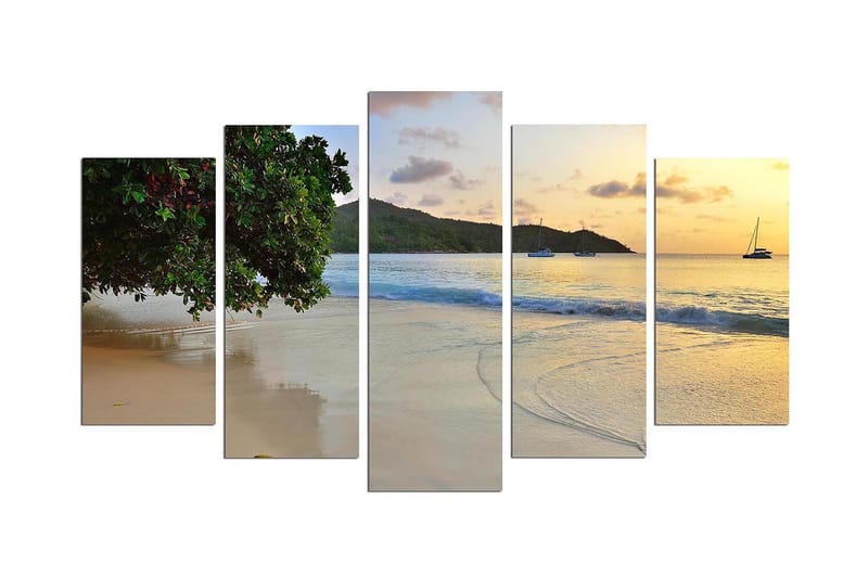 Dekorativ MDF-bilde 5 Deler, Flerfarget