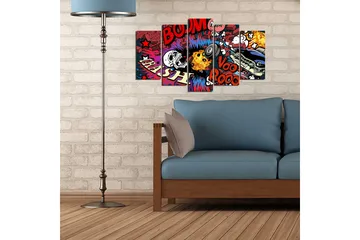 Dekorativ MDF-bilde 5 Deler - Flerfarget - Interiør - Maleri & posters - Lerretsbilder