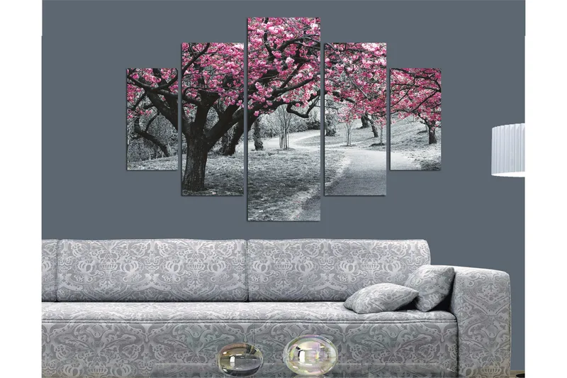 Dekorativ MDF-bilde 5 Deler - Flerfarget - Interiør - Maleri & posters - Lerretsbilder