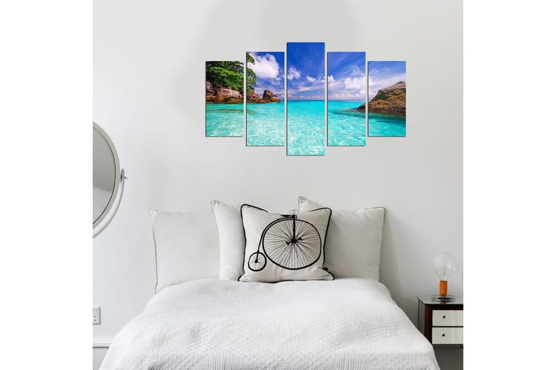 Dekorativ MDF-bilde 5 Deler - Flerfarget - Interiør - Maleri & posters - Lerretsbilder