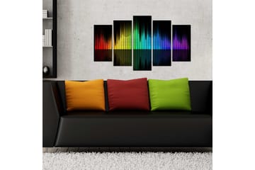 Dekorativ MDF-bilde 5 Deler - Flerfarget - Interiør - Maleri & posters - Lerretsbilder