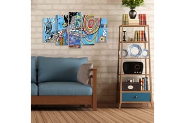 Dekorativ MDF-bilde 5 Deler - Flerfarget - Interiør - Maleri & posters - Lerretsbilder