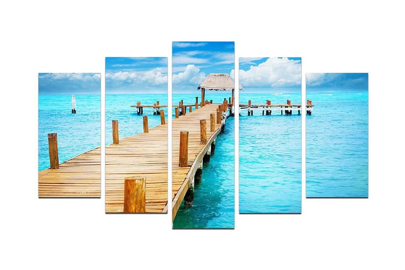 Dekorativ MDF-bilde 5 Deler, Flerfarget