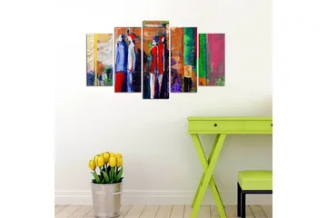 Dekorativ MDF-bilde 5 Deler - Flerfarget - Interiør - Maleri & posters - Lerretsbilder