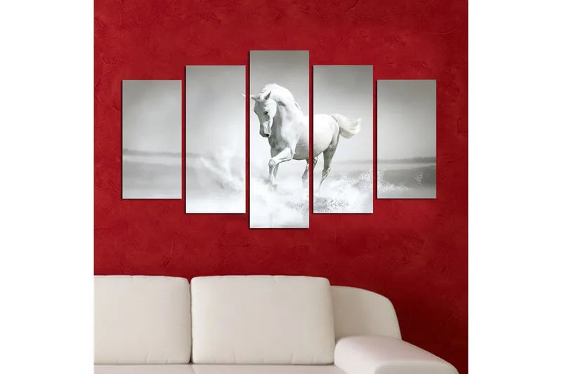 Dekorativ MDF-bilde 5 Deler - Flerfarget - Interiør - Maleri & posters - Lerretsbilder