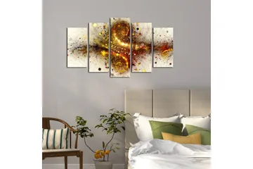 Dekorativ MDF-bilde 5 Deler - Flerfarget - Interiør - Maleri & posters - Lerretsbilder