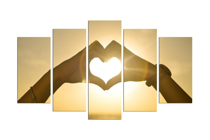 Dekorativ MDF-bilde 5 Deler, Flerfarget