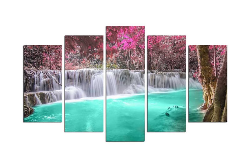 Dekorativ MDF-bilde 5 Deler, Flerfarget