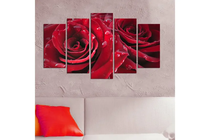 Dekorativ MDF-bilde 5 Deler - Flerfarget - Interiør - Maleri & posters - Lerretsbilder