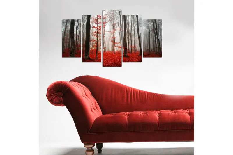 Dekorativ MDF-bilde 5 Deler - Flerfarget - Interiør - Maleri & posters - Lerretsbilder