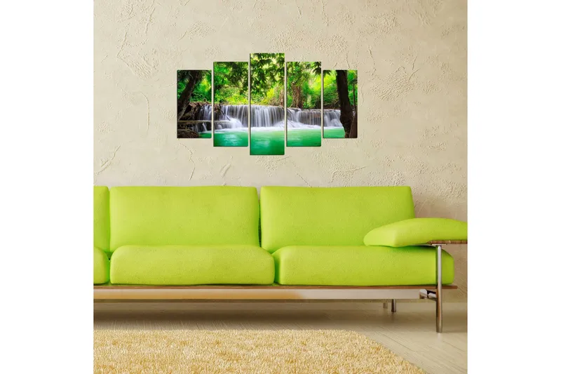 Dekorativ MDF-bilde 5 Deler - Flerfarget - Interiør - Maleri & posters - Lerretsbilder