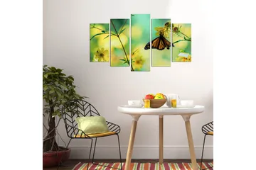Dekorativ MDF-bilde 5 Deler - Flerfarget - Interiør - Maleri & posters - Lerretsbilder