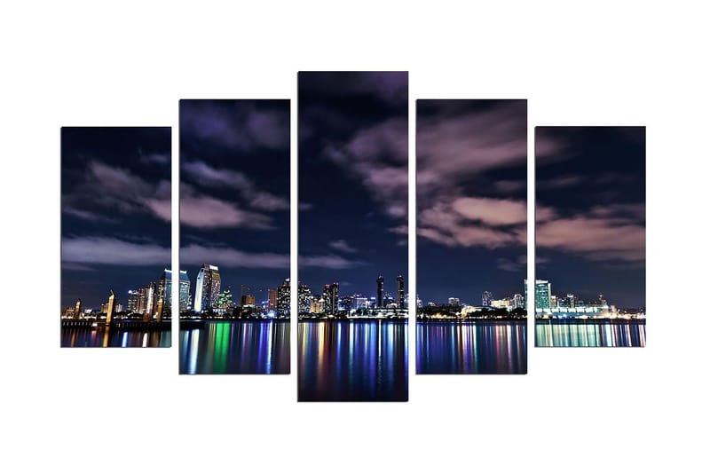 Dekorativ MDF-bilde 5 Deler - Flerfarget - Interiør - Maleri & posters - Lerretsbilder