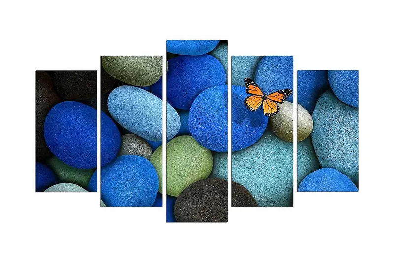 Dekorativ MDF-bilde 5 Deler - Flerfarget - Interiør - Maleri & posters - Lerretsbilder