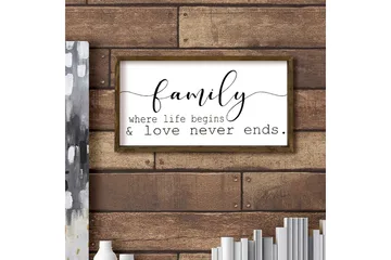 Dekorativ MDF-bilde - Brun/Hvit/Svart - Interiør - Maleri & posters - Lerretsbilder