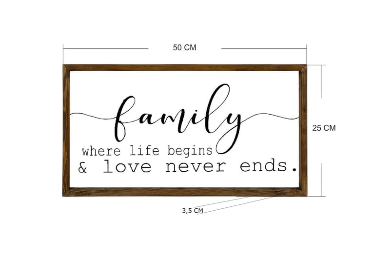 Dekorativ MDF-bilde - Brun/Hvit/Svart - Interiør - Maleri & posters - Lerretsbilder