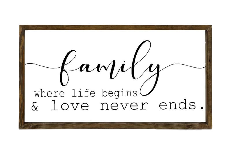 Dekorativ MDF-bilde - Brun/Hvit/Svart - Interiør - Maleri & posters - Lerretsbilder