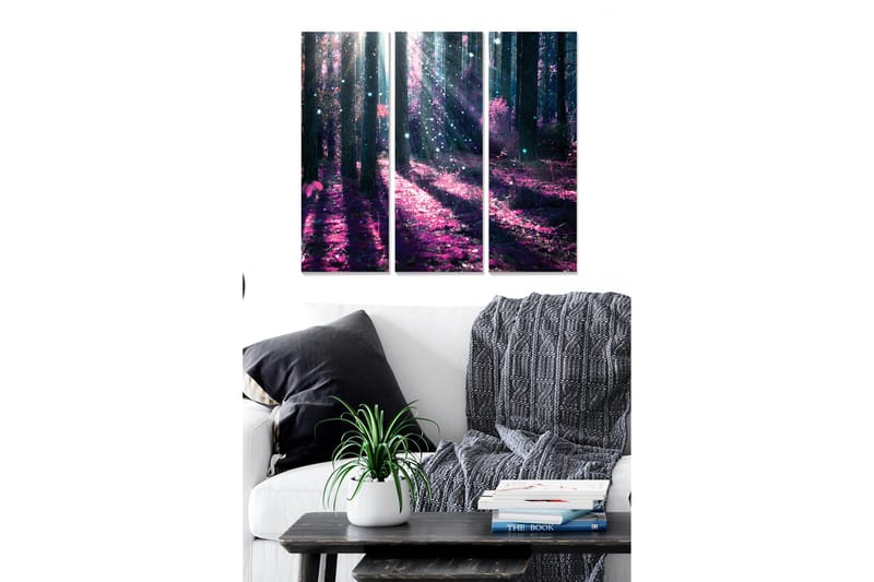 Dekorativ MDF-maling 3-Deler 20x50 cm - Flerfarget - Interiør - Maleri & posters - Lerretsbilder