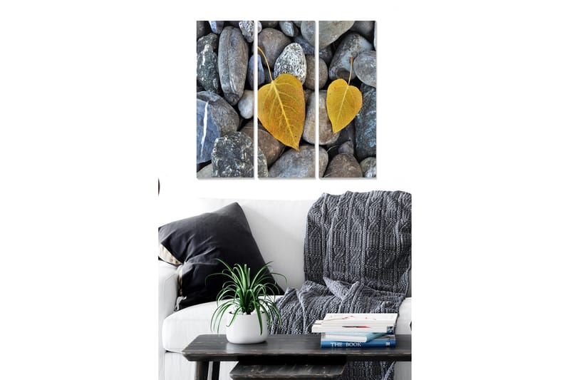 Dekorativ MDF-maling 3-Deler 20x50 cm - Flerfarget - Interiør - Maleri & posters - Lerretsbilder