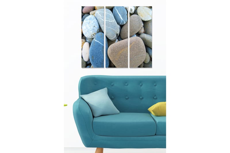 Dekorativ MDF-maling 3-Deler 20x50 cm - Flerfarget - Interiør - Maleri & posters - Lerretsbilder