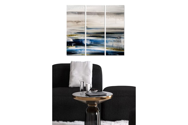 Dekorativ MDF-maling 3-Deler 20x50 cm - Flerfarget - Interiør - Maleri & posters - Lerretsbilder