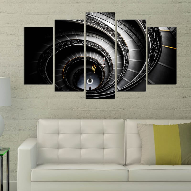 Dekorativ MDF-maling 5-Deler 20x60 cm - Flerfarget - Interiør - Maleri & posters - Lerretsbilder