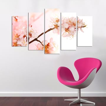 Dekorativ MDF-maling 5-Deler 20x60 cm - Flerfarget - Interiør - Maleri & posters - Lerretsbilder