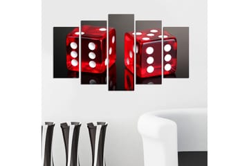 Dekorativ MDF-maling 5-Deler 20x60 cm - Flerfarget - Interiør - Maleri & posters - Lerretsbilder