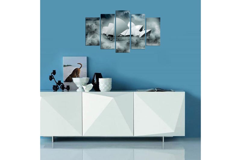 Dekorativ MDF-maling 5-Deler 20x60 cm - Flerfarget - Interiør - Maleri & posters - Lerretsbilder
