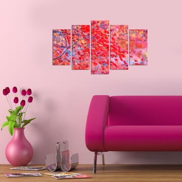 Dekorativ MDF-maling 5-Deler 20x60 cm - Flerfarget - Interiør - Maleri & posters - Lerretsbilder