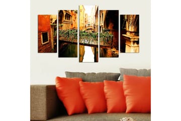 Dekorativ MDF-maling 5-Deler 20x60 cm - Flerfarget - Interiør - Maleri & posters - Lerretsbilder